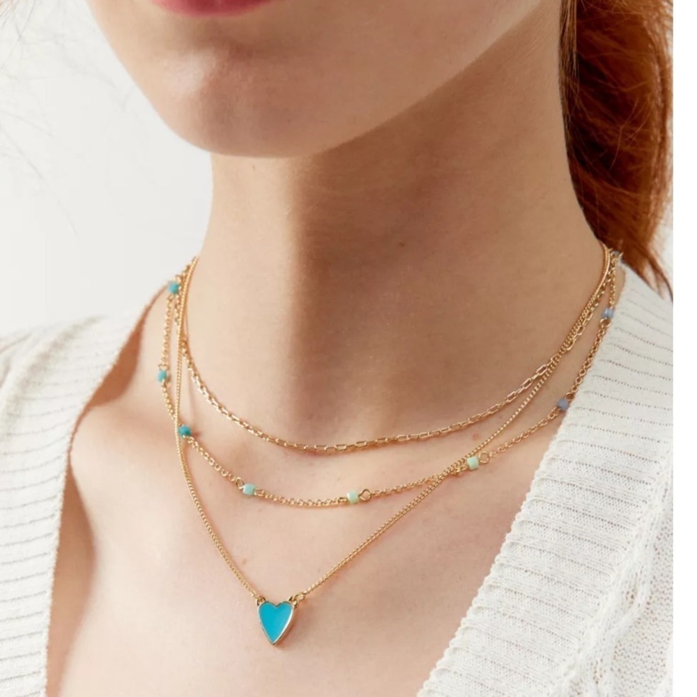 NWT - Urban Outfitters Ashbury Peace And Love Layering
Necklace Set